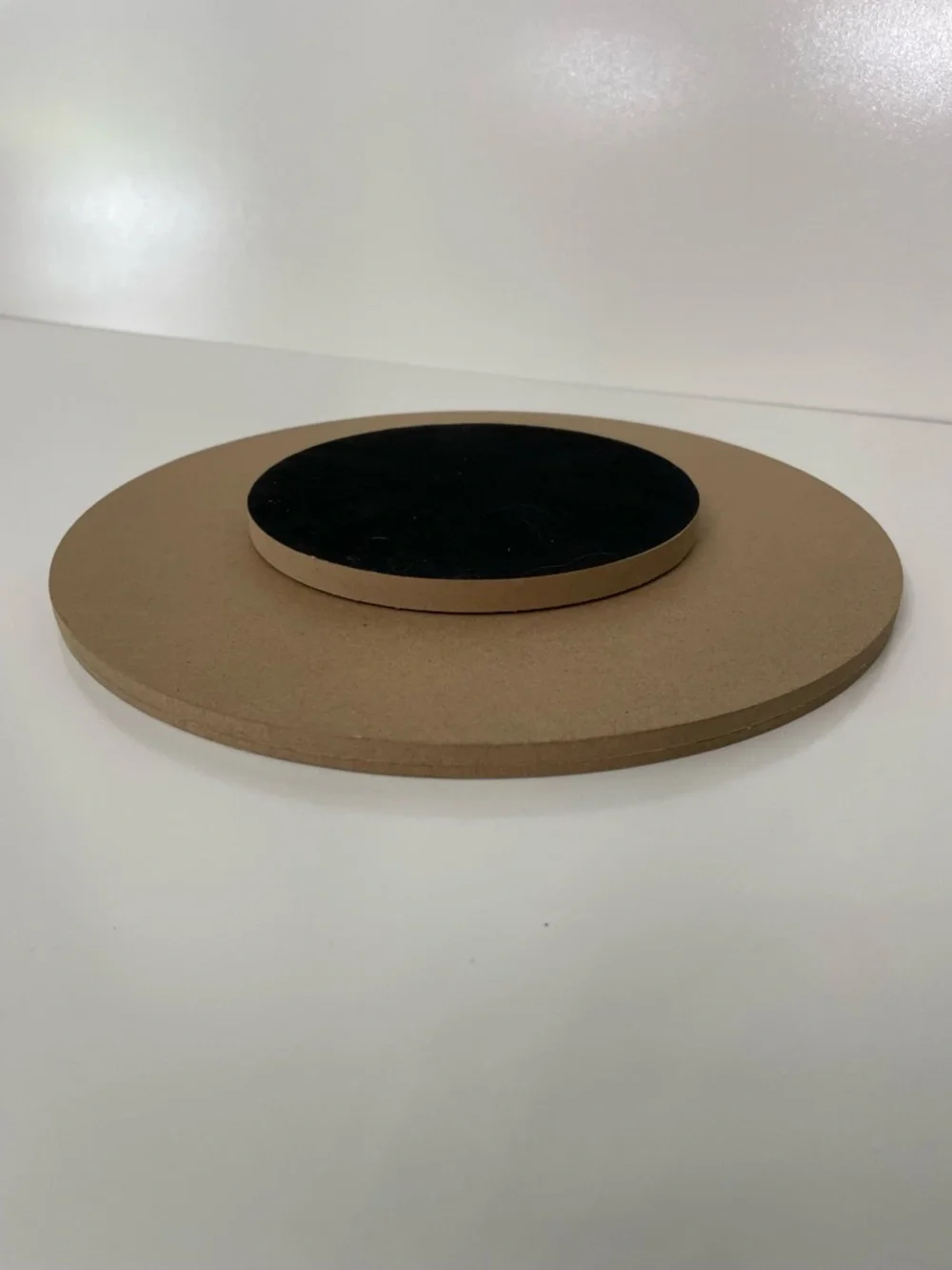3 Pack Lazy Susan Natural Wood Fiber 3-Section Table Topper Organization Decor